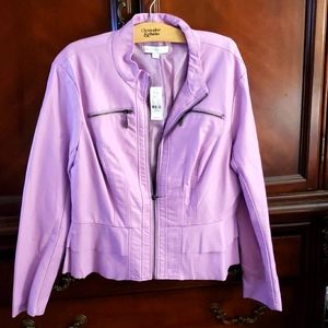 Women's New York and Company faux leather jacket